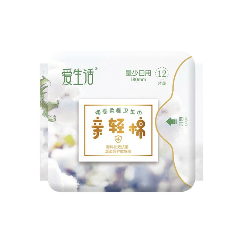 친칭면미니생리대 180mm*12p (쿠폰7) 亲轻棉迷你卫生巾