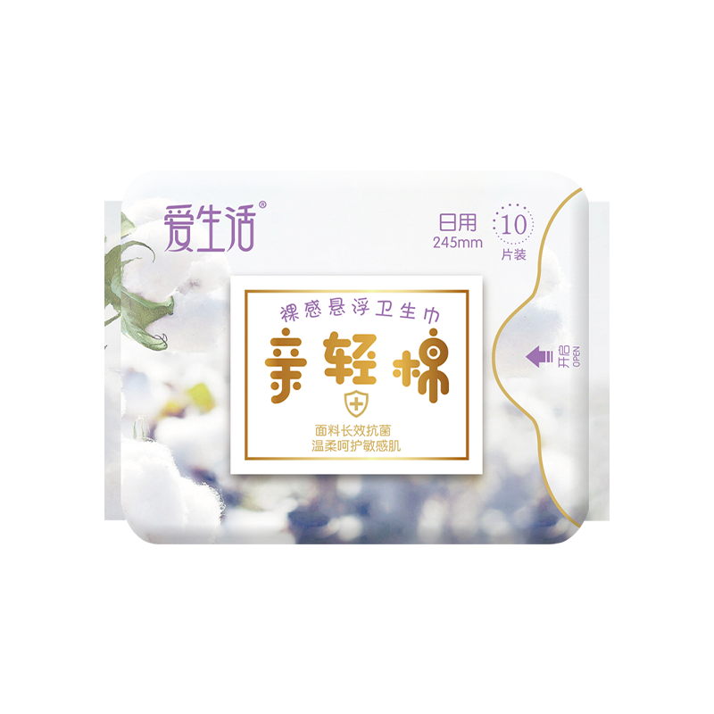 친칭면소형생리대 245mm*10p(쿠폰7) 亲轻棉日用卫生巾