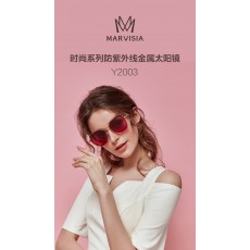 Y2003금속선글라스(쿠폰30)Y2003时尚系列防紫外线金属太阳眼镜