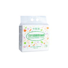 키친타월80*3(쿠폰4)原色竹纤维餐厨抽纸（提）