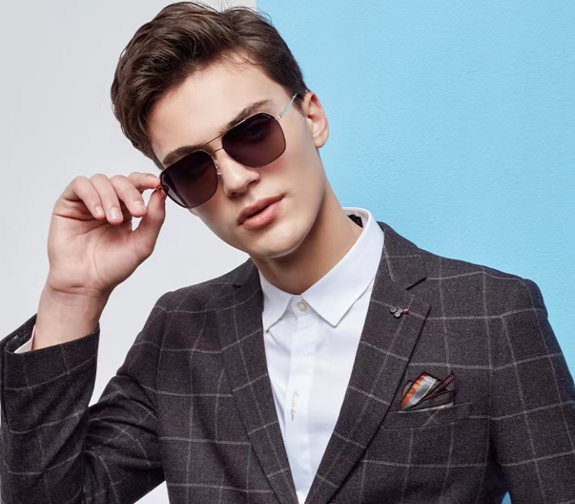 록엽 Y2001 패션 시리즈 메탈 편광 선글라스  Y2001时尚系列金属偏光太阳镜