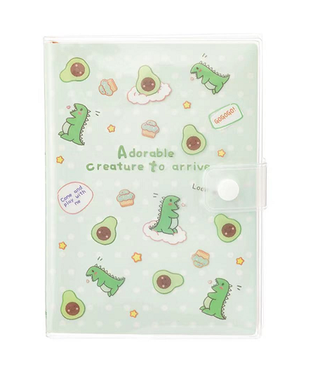 록엽 버튼 고무 커버   36K128张按扣胶套本 萌物驾到