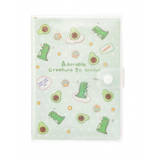 록엽 버튼 고무 커버   36K128张按扣胶套本 萌物驾到