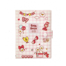 록엽버튼 고무 커버    36K128张按扣胶套本 萌酱鸭少女心