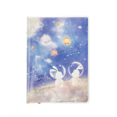 록엽 고무 커버 별빛 만유     36K128张胶套本 星空漫游