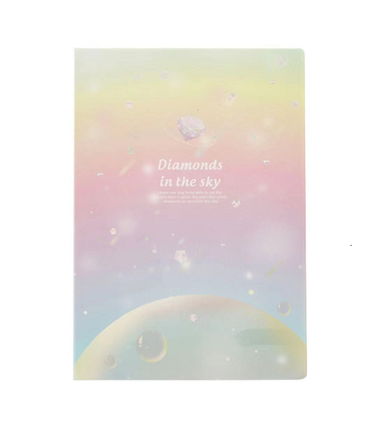  록엽 커버 빛나는 별빛 80장    A5胶套本 璀璨星空80张