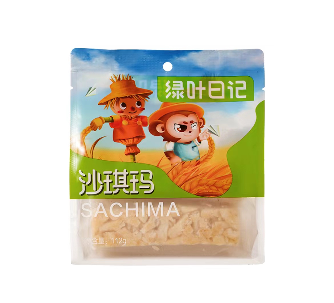 록엽 사치마 우유맛 112g 绿叶日记沙琪玛牛乳味112g【绿叶美食】（24新品）