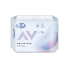 항균 데일리 생리대 245MM 8p 爱生活抑菌日用卫生巾