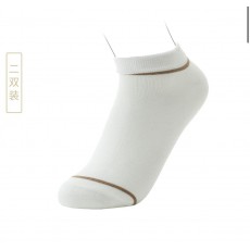 여성용 뽕실크발목양말 화이트 1봉*2p 家得丽桑蚕丝时尚短款抗菌女袜双装/白色