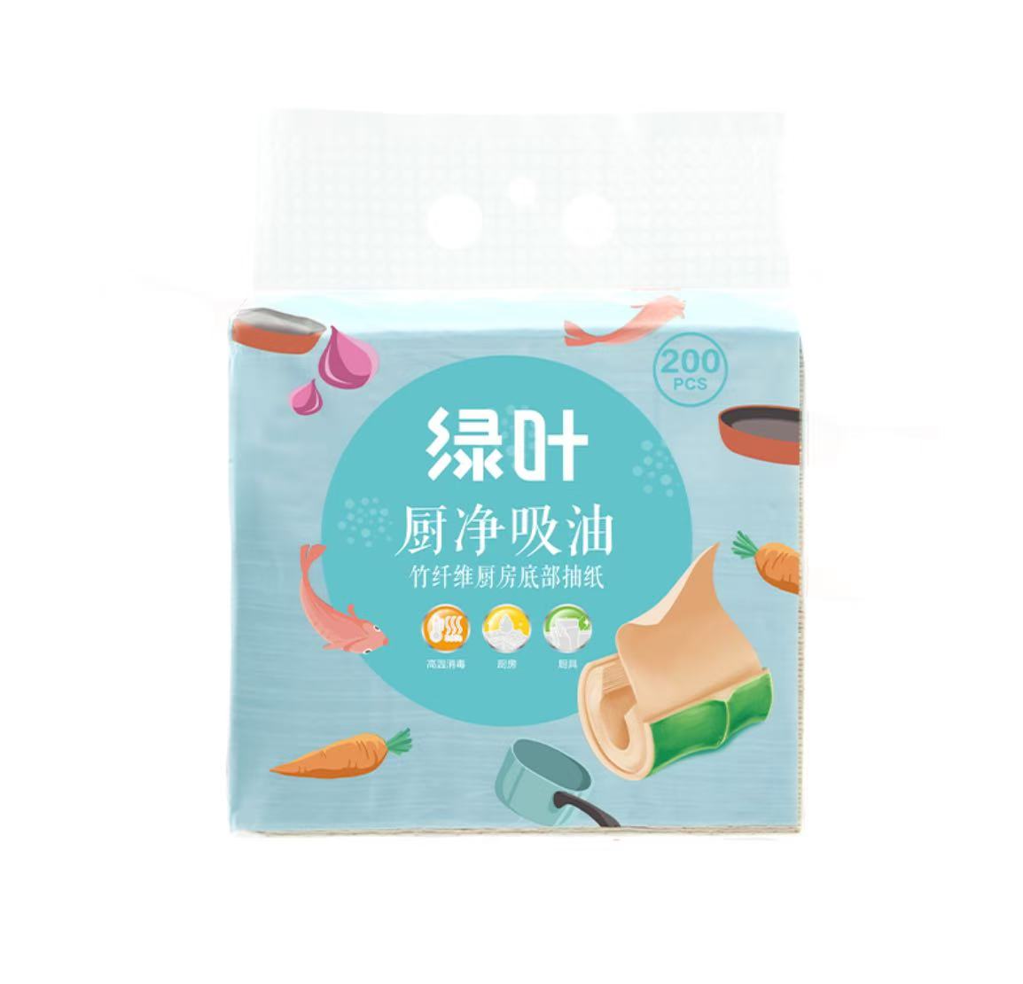 주방용기름때전용휴지 竹纤维厨房底部抽纸