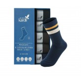 남성더블면양말 블랙그레인그린 1곽*5컬레 男士双针棉袜黑灰青