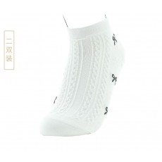 여성용 기모솜발목양말 1봉*2컬레  蝴蝶结抗菌女袜