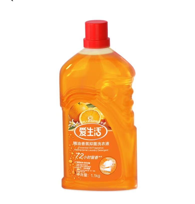 아로마 오일향기 세균억제 세탁세제 (오렌지과일향)1.1KG  精油香氛抑菌洗衣液/甜橙果香