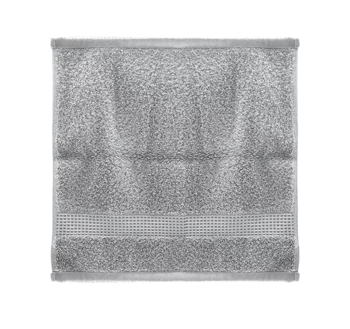 코튼 항균 네모수건 （그레이）家得丽 精梳细绒棉抗菌方巾/棕色（绿叶毛巾） (25新品）